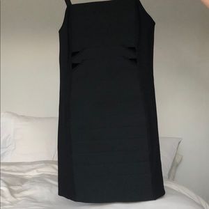 Black neoprene dress